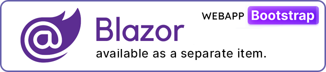  blazor dashboard template