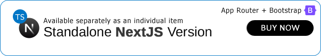 bootstrap nextjs approuter typescript dashboard template