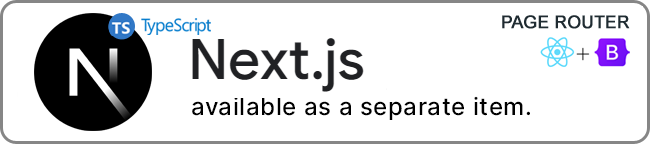  bootstrap nextjs pagerouter typescript dashboard template