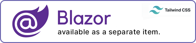 tailwind blazor dashboard template